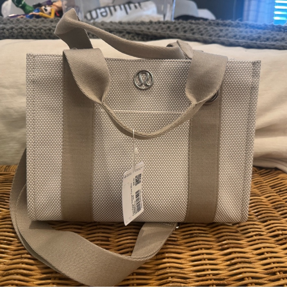 Lululemon Two-Tone Canvas Mini Tote